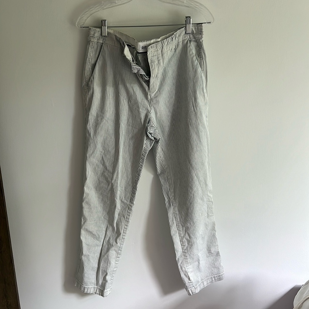 GAP blue and white striped jeans
